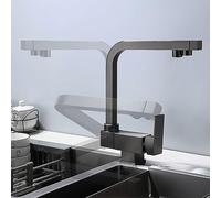 Robinet de cuisine à commande tactile intelligente, mélangeur à induction rétractable pour eau chaude et froide, élégante finition or brossé, robinet de cuisine fonctionnel et élégant