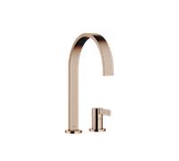Robinet de cuisine à deux trous Dornbracht MEM 32815682-42 pour évier, avec rosaces simples, saillie 241 mm, bronze brossé