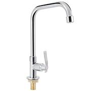 Robinet de Cuisine à Eau Froide Simple, Robinet d'eau Froide avec Corps en Laiton Tube en Acier Inoxydable 360 Rotatif pour Accessoire de Maison de Cuisine