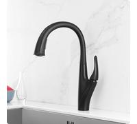 Robinet de cuisine à pulvérisation dorée avec 3 modes, finition brossée, robinet d'eau froide et chaude, design élégant pour salle de bain ou évier de cuisine, facile à installer et durable