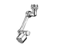 Robinet de cuisine à rotation universelle en acier inoxydable 1080, bras robotisé, extension pivotante métal, aérateur robinet, buse anti-éclaboussures(1080 degree single)