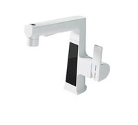 Robinet de cuisine, affichage numérique Robinet de traction, capteur à température ligente Taps de lavabo en laiton, soulèvement rotatif du mélangeur à eau froide et chaude pour évier de cuisine,