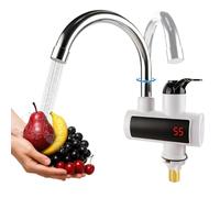 Robinet de cuisine avec chauffe-eau instantané, 220 V, 3000 W, en acier inoxydable 304, 360 °, avec chauffe-eau instantané pour la cuisine, eau chaude disponible pendant 24 heures, affichage de la