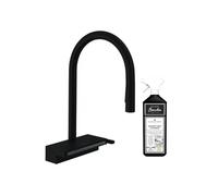 Robinet de cuisine avec douchette Aquno Select M81 170 sBox 3 jets noir mat + nettoyant Briochin