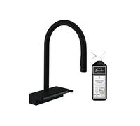 Robinet de cuisine avec douchette Aquno Select M81 170 sBox 3 jets noir mat + nettoyant Briochin