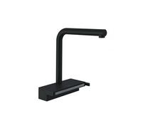 hansgrohe Aquno Select M81 mitigeur monocommande de cuisine 250, bec extractible, 2 jets, sBox, 5,9 l/min, 73830670, Couleur: Noir Mat
