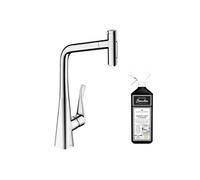 Robinet de cuisine avec douchette Metris Select M71 320 2 jets chromé + nettoyant Briochin