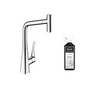 Robinet de cuisine avec douchette Metris Select M71 320 chromé + nettoyant Briochin