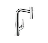 Robinet de cuisine avec douchette Talis Select M51 220 sBox 2 jets chromé
