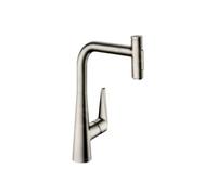 Robinet de cuisine avec douchette Talis Select M51 300 sBox 2 jets aspect acier inox