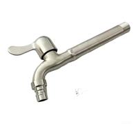 Robinet de cuisine, avec longueur étendue et clé à ouverture rapide pour un débit d'eau rapide, résistant aux températures de 0 à 80 degrés Celsius (bec pointu 25 cm)