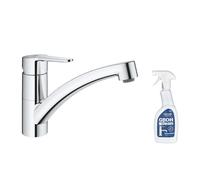 Robinet de cuisine bec bas GROHE Start Eco Quickfix + nettoyant GrohClean