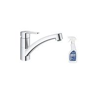 Robinet de cuisine bec bas Start Eco Quickfix + nettoyant GrohClean