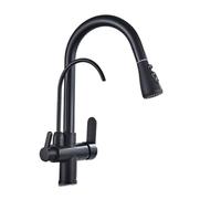 Robinet de cuisine bec haut arc construction en laiton durable installation facile technologie d'économie d'eau design moderne élégant parfait pour la maison et le restaurant