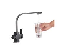 Robinet de cuisine blanc Purity, mitigeur d'évier de cuisine beige avec points de purification, robinets d'eau de cuisine, robinet d'eau potable(Chrome B)