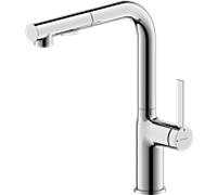 Robinet de cuisine Bravat Torino 3521372 avec douchette extractible, chromé