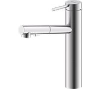 Robinet de cuisine Bravat Toronto 3544278 avec douchette extractible, acier inoxydable