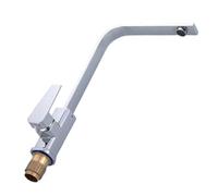 Robinet de cuisine carré noir à poignée unique rotatif eau chaude et froide en cuivre fin Design moderne pour usage domestique 1 tube inclus