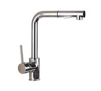 Robinet de cuisine chromé pivotant à 360 ° - Robinet mitigeur d'évier en laiton à poignée unique - Design moderne pour une utilisation facile et un look élégant.