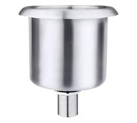 Robinet de cuisine commercial avec puits pour cuillères à crème glacée, évier de bar en acier inoxydable pour café et station de lavage, robinet en laiton et acier inoxydable économiseur d'espace