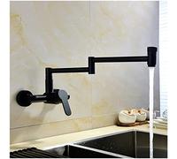 Robinet de cuisine commercial chromé en laiton pour eau chaude et froide, bras pivotants, design rétractable et pliable, idéal pour la maison et le restaurant