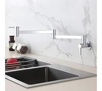 Robinet de cuisine, design à double paroi, poignée à eau froide, pot à double joint, mitigeur pour évier, idéal pour la cuisine à la maison et les cuisines modernes