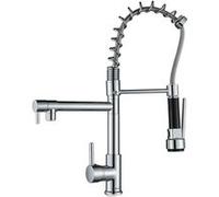 Robinet de cuisine, douchette escamotable, contrôle à une seule poignée, Robinet de cuisine, Variante : Chrome chrome