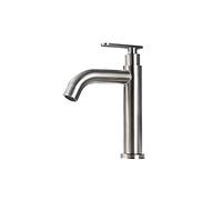 Robinet de Cuisine en Acier Inoxydable 304 à poignée Unique, Eau Chaude et Froide, Robinet d'eau monotrou à Double Usage, Eau moussante en nid d'abeille, Argent. Robinet de Navire