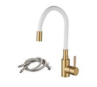 Robinet De Cuisine En Acier Inoxydable Mitigeur D'eau Chaude Et Froide Bec Extractible 2 Modes D'évier Flexible Facile à Installer(A1114GN-T2)