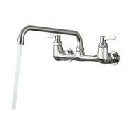 Robinet De Cuisine En Laiton Chaud Et Froid, D'évier Salle Bains | Robinet mitigeur d'évier à poignée unique, for salle de bain, bec mural dissimulé, grue(Color 2)