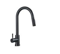 Robinet de cuisine en nickel brossé - pulvérisateur en acier inoxydable, robinet de mixeur d'évier de pont, design moderne, facile à installer, durable et élégant pour la maison ou le restaurant