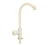 Robinet de cuisine en plastique ABS pivotant à 360° - Design droit pour évier de maison - Robinet de salle de bain G1/2" - Facile à installer - Essentiel de cuisine moderne