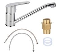 Robinet De Cuisine Évier,Robinet De Cuisine Monocommande Mitigeur Cuisine Orientable À 360° Les Conduites D'eau Chaude Et Froide Et Les Accessoires Sont Complets, Robinets D'Évier De Cuisine