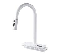 Robinet de cuisine extensible avec pulvérisateur extractible en laiton rotatif robinet de cuisine numérique réglable mélangeur d'évier design moderne pour une utilisation et un nettoyage faciles