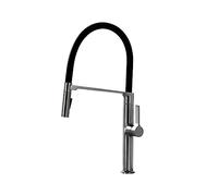 Robinet De Cuisine Extractible Conception D'aspiration Magnétique Mitigeur Froid Et Chaud Double Contrôle Haut Gamme D'évier Rotatif DéBit D'Eau Stable(Brushed Grey)