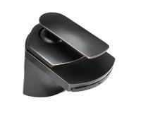 Robinet de cuisine flexible monotrou mélangeur d'évier de salle de bain blanc cascade robinet eau chaude et froide support unique design moderne (SLT203 OB)
