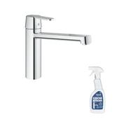 Robinet de cuisine GROHE Get chromé + nettoyant Grohclean