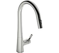 Robinet de cuisine Hansa Hansadesigno Style 51362283 pivotante , saillie 200 mm, chromé