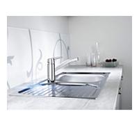 HANSA HANSAPOLO Eco Robinet de cuisine, 3,4 l/min, saillie 215mm, 51482293, 514822930004