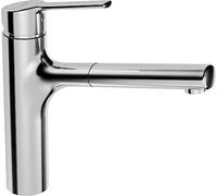 Robinet de cuisine HANSA HANSARONDA, 1 jet, bec pivotant/extensible,