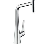 Robinet de cuisine Hansgrohe Metris avec douchette extractible chrome 14820000