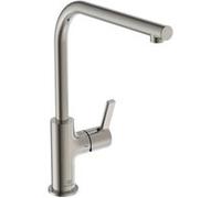 Robinet de cuisine IDEAL STANDARD Gusto gris orage Acier brossé