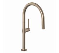 Robinet de cuisine Kludi 50851N175 avec douchette extractible, bronze brossé