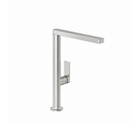 Robinet de cuisine Kludi QORD 56803N575 à commande latérale, en acier inoxydable nickel brossé