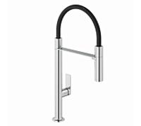 Robinet de cuisine Kludi QORD 568590575 bec flexible amovible, chromé