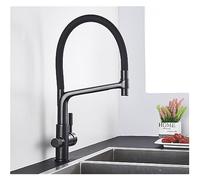 Robinet de cuisine mat élégant avec deux poignées à deux poignées mélangeur à eau chaude et à eau filtrante du papeur Beauty Comes
