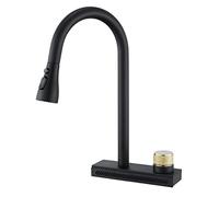 Robinet de cuisine moderne en acier inoxydable avec embout de pulvérisation, facile à nettoyer, parfait pour un usage domestique et commercial, robinet mitigeur élégant pour évier