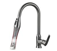 Robinet de cuisine monotrou bec extractible mitigeur d'évier de cuisine robinet mélangeur pistolet à tête de pulvérisation à jet continu robinet mélangeur(3)