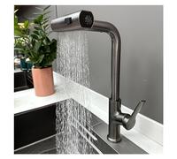 Robinet de cuisine multifonction en cuivre avec affichage numérique intelligent - Design élégant en cascade pour des examens simulés sans effort et un contrôle facile du débit d'eau