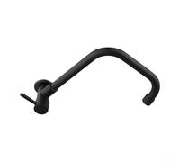 Robinet de cuisine mural noir avec robinet d'eau froide à levier unique, construction en acier inoxydable 304 et mousseur économiseur d'eau pour éviers à la maison, bar ou